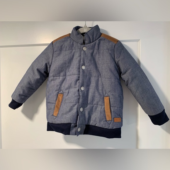 7 for all Mankind Sherpa lined Denim Jacket - Toddler - Picture 2 of 6